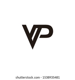 vp letter vector logo design. wp letter
