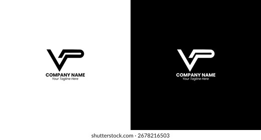 vp letter vector logo design