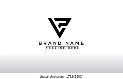 VP Logo Design Template Vector Graphic Branding Element.