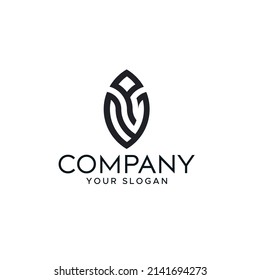 VP Logo Design Template Vector Graphic Branding Element. awesome artistic black and white color VP PV initial based Alphabet icon vector logo.
