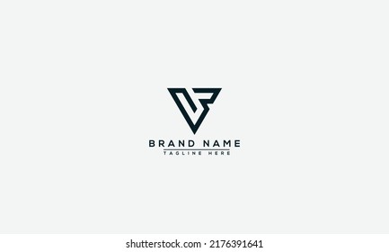 VP Logo Design Template Vector Graphic Branding Element.