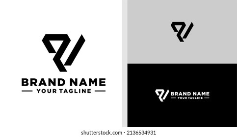 VP LOGO MONOGRAM SIMPLE EDITABLE