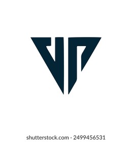 VP logo. V P design. White VP letter. VP, V P letter logo design.