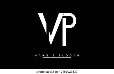 VP, PV Abstract Letters Logo Monogram