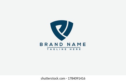 VP, Elemento de promoción de marca gráfica de plantilla de diseño de logotipo PV.