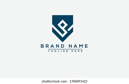 VP, PV Logo Design Template Vector Graphic Branding Element.