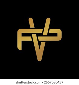 Logos de monogramas VP o PV superpuestos.