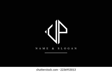 VP, PV, V, P abstract letters logo monogram
