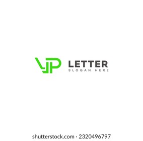 VP, PV, YP, PY letra logotipo de marca moderna