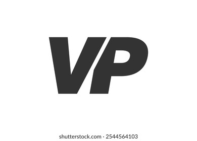 VP Techno Editable Font Logo For Corporate Branding. Bold, Futuristic Design With Unique Typographic Ideas. Minimal Custom Type And Dynamic Letter Variations For Promotion, Printing, And Book Titles