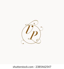 VP uniquely wedding logo symbol of your marriage and you can use it on your wedding stationary