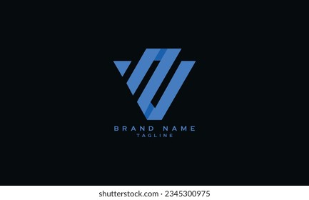 VPC, VPU, VNU, BUN, NU, UN, Abstract initial monogram letter alphabet logo design