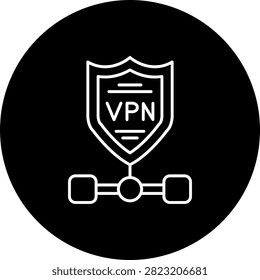 Vpn Art vector Icon Design Illustration