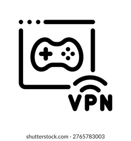VPN Gaming Browser Online Connection Symbol