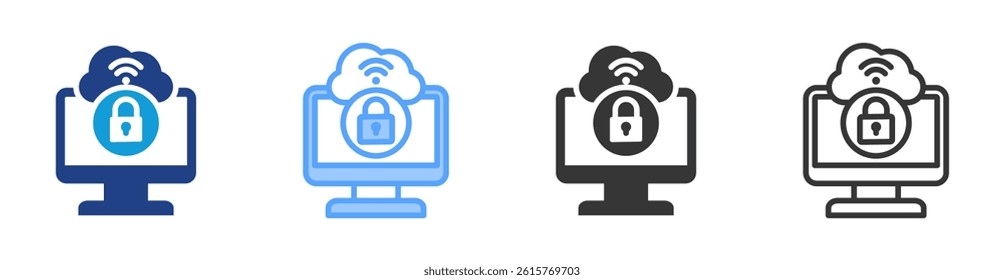 Vpn Gateway icon set multiple style collection
