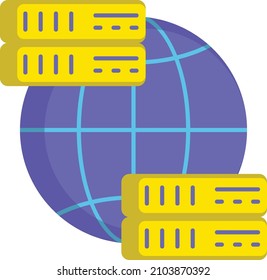  VPN Geo Location Vector Color Icon Design, Big Data Symbol, Business Intelligence Sign,Web Hosting And Data Center Stock Illustration, Server Location Concept,