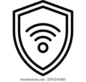 VPN Glyph Icon Design For Personal nad Commercial Use