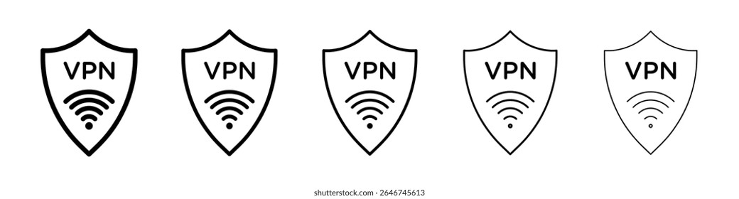 Vpn icon concept. graphic design, logo, Web, UI.