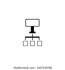 VPN icon. Data network sign