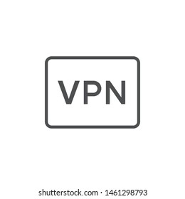 VPN icon isolated on white background. VPN symbol modern, simple, vector, icon for website design, mobile app, ui. Vector Illustration