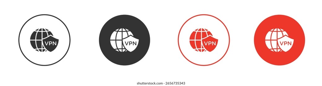 Icono de Vpn para el logotipo, símbolo de la muestra del Vector para el diseño