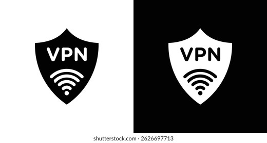 Vpn icon for logo web mobile app UI design.