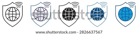 VPN icon set multiple style