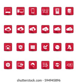 VPN icon set . Virtual Private Network .Vector  Illustration.