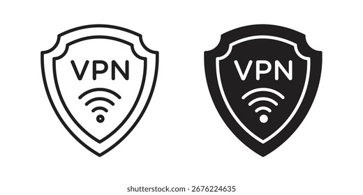 Vpn-Symbol für Ihre Webdesigns. Symbol-Logo, App, UI.