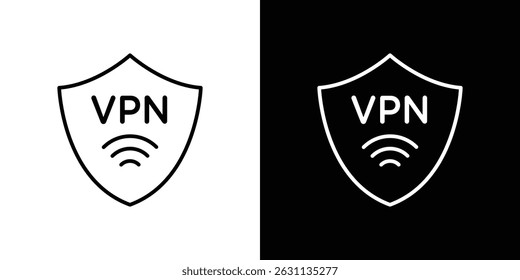 Vpn-Symbol, Vektorsammlung. Vektorgrafik