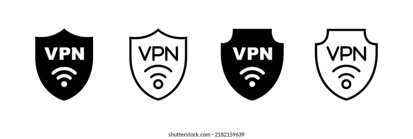 Vpn icon vector. Private network sign and symbol. virtual private network icon.