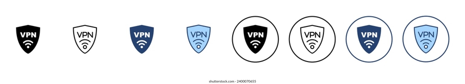 Vpn icon vector. Private network sign and symbol. virtual private network icon.