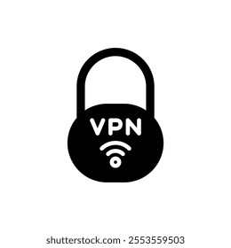 Vpn icon vector. Private network sign and symbol. virtual private network icon.