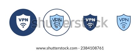 Vpn icon vector. Private network sign and symbol. virtual private network icon.