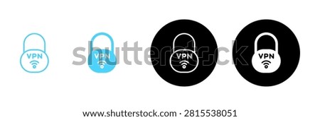 Vpn icon vector. Private network sign and symbol. virtual private network icon.