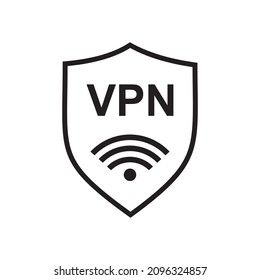 VPN icon vector. Virtual Private Network icon symbol