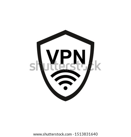 VPN icon vector. Virtual Private Network icon. Internet Security VPN Concept Icon