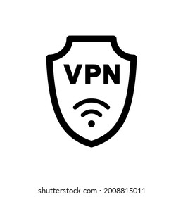 VPN icon vector. web security symbol. privacy data protection.