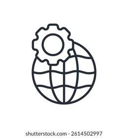 vpn icon. vector.Editable stroke.linear style sign for use web design,logo.Symbol illustration.