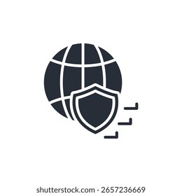 vpn icon. vector.Editable stroke.linear style sign for use web design,logo.Symbol illustration.