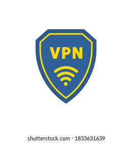 VPN icon. Virtual private network symbol. Internet security concept. Vector illustration