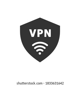 VPN icon. Virtual private network symbol. Internet security concept. Vector illustration
