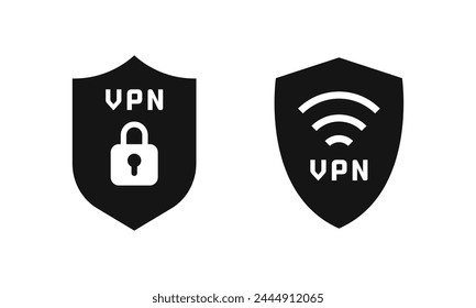 VPN icons. VPN vector icons. VPN symbols