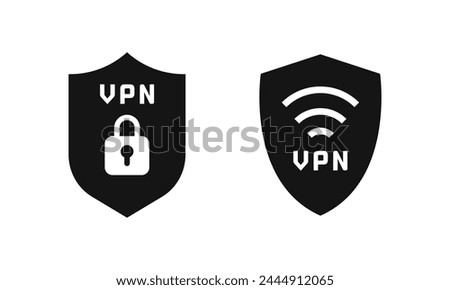 VPN icons. VPN vector icons. VPN symbols