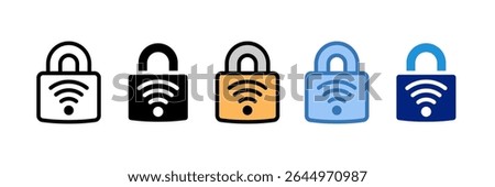 Vpn Lock Icon Element For Design