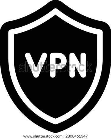 vpn network cyber security icon vector object illustration