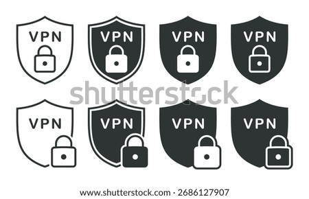 VPN, Private network icon. Illustration vector