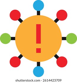 Vpn Security Protection Icon Vector Flat Illustration