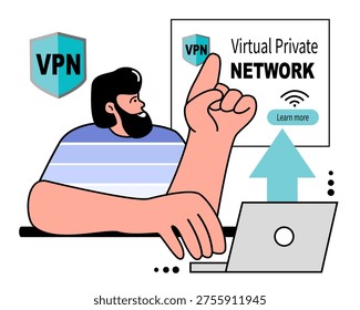 A VPN service for secure network connections and privacy protection. Huge Hand provides a VPN to protect personal data on your smartphone. A virtual private network. People appreciate the opportunity to communicate.