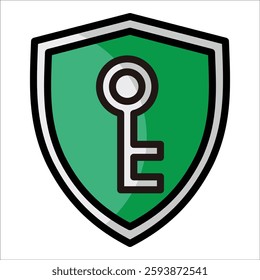 Vpn Shield Icon Element For Design
